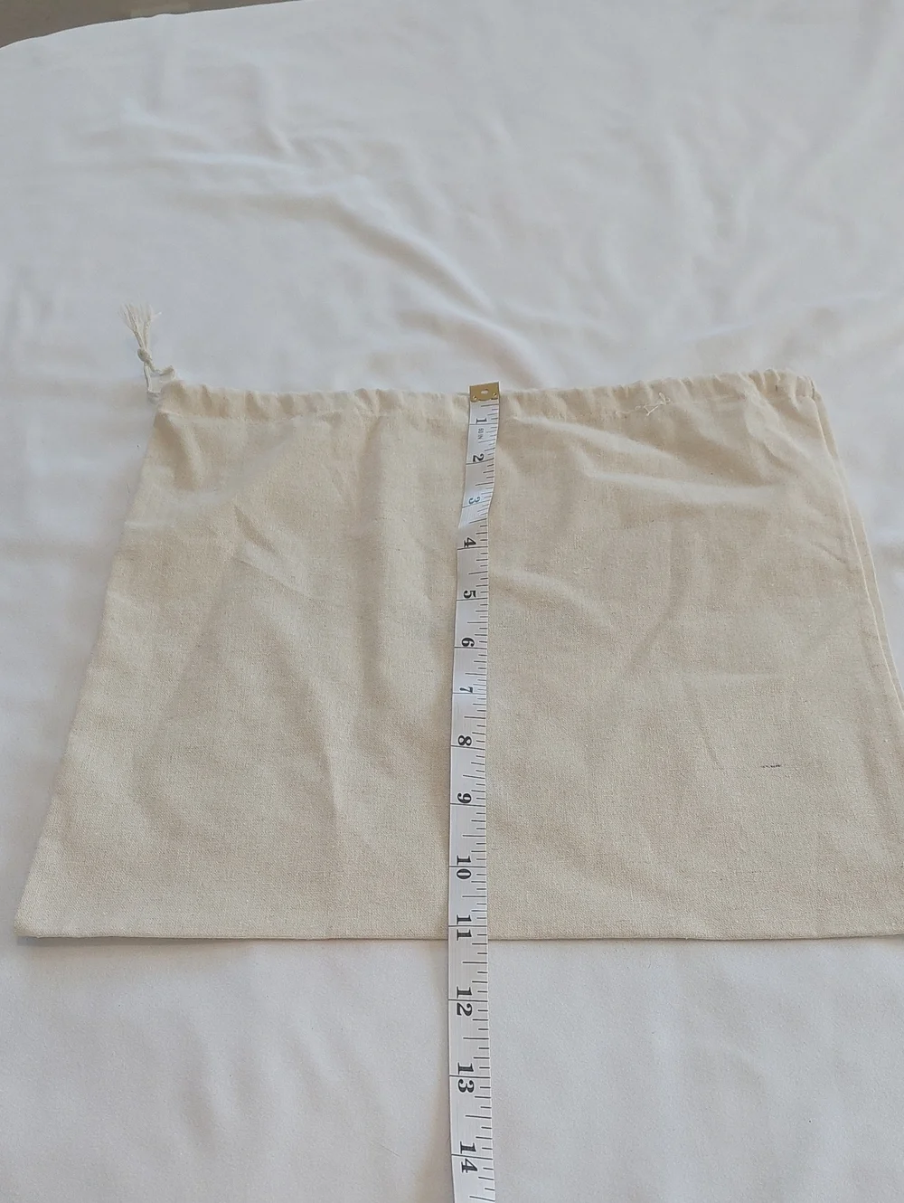 Zara Home Canvas Drawstring Dust Bag - Natural